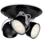 Philips myliving plafonnier led dyna 3 x 3 w noir 532333016