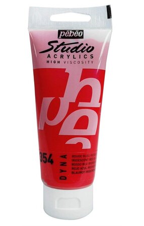 Peinture studio acrylique tube rouge/bleu iridescent 100 ml pébéo