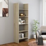 vidaXL Bibliothèque Chêne Sonoma 60x35x180 cm Aggloméré