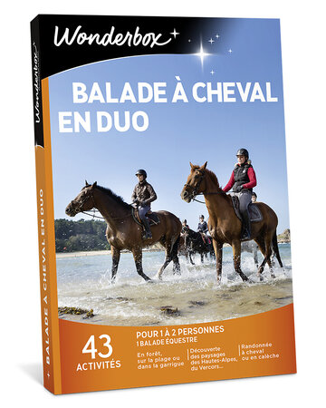 Coffret cadeau - WONDERBOX - Balade à cheval en duo