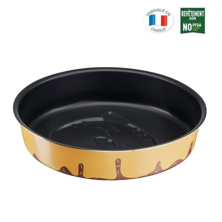 CHEFCLUB BY TEFAL J5669602 Moule a manqué embossé chat 24 cm jaune