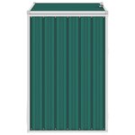 vidaXL Abri de poubelle Vert 72x81x121 cm Acier