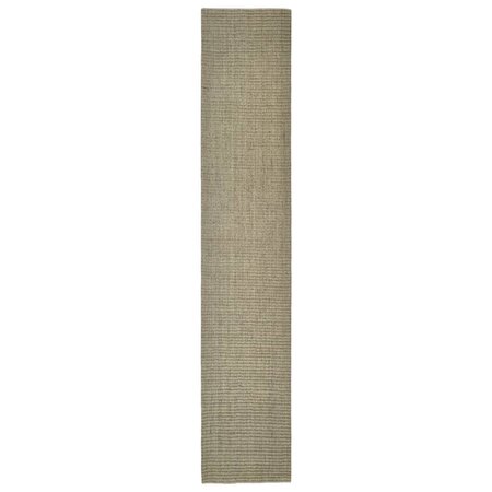 vidaXL Tapis Sisal naturel 66x350 cm Taupe