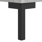 vidaXL Buffet Gris béton 34 5x34x90 cm Bois d'ingénierie