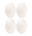Oeuf en polystyrène 4 x 6 cm Lot de 4 pièces