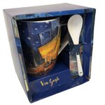 Mug cuillère van gogh - terrasse du café le soir
