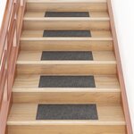 vidaXL Tapis d'escalier autocollants Rectangulaire 15 Pièces 60x25 cm