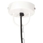 vidaXL Lampe suspendue industrielle 25 W Blanc Rond 30 cm E27