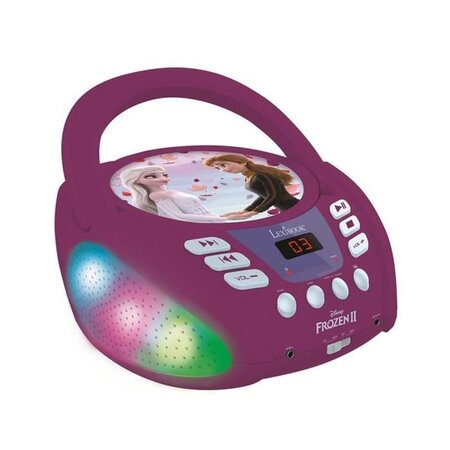 Lecteur CD Bluetooth La Reine des Neiges avec Effets Lumineux