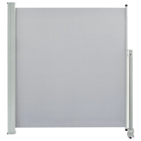 vidaXL Auvent latéral rétractable de patio 140 x 300 cm Gris