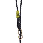 Balançoire 2 agrès portique avec balançoire et échelle dim. 2 65L x 1 38l x 1 75H m métal époxy anticorrosion PE gris anthracite vert pomme