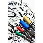 Etui de 5 marqueur peinture 4artist pointe ogive 4 mm basique pébéo