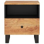 vidaXL Table de chevet Bois d'acacia solide et d'ingénierie