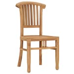 vidaXL Ensemble de salle à manger de jardin 5 Pièces Bois de teck solide