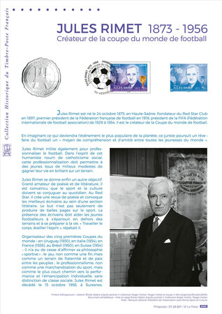 Document philatélique - Jules Rimet