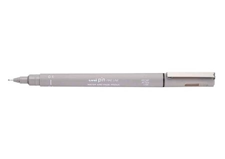 Feutre technique PIN 01200 GC Pte 0,1 mm Gris clair UNI-BALL