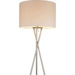 Globo lampadaire gustav nickel blanc 24685n
