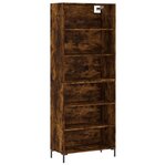 vidaXL Buffet chêne fumé 69 5x32 5x180 cm bois d'ingénierie