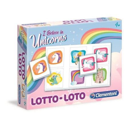 CLEMENTONI Jeu de Loto - Licornes - Jeu éducatif