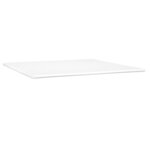 vidaXL Lit à sommier tapissier avec matelas Blanc 200x200cm Similicuir