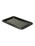 (1 lot  de 50 plateaux) plateau de présentation en plastique rectangulaire noir 35 x 24cm