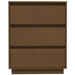 vidaXL Buffet Marron miel 60x34x75 cm Bois massif de pin
