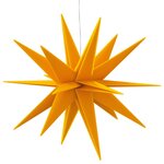 vidaXL Étoiles de Moravie avec LED 3 Pièces pliable jaune 57 cm