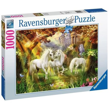 Puzzle 1000 p - licornes dans la foret