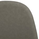 vidaXL Chaises à manger lot de 4 45x53 5x83 cm gris foncé similicuir