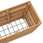 vidaXL Lit surélevé 150x40x72 cm Bois massif de teck et acier