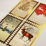 16 étiquettes adhésives de Noël - Timbres de Laponie