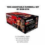 Iron Gym Set d'haltères réglables 15 kg IRG031