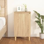 vidaXL Table de chevet chêne sonoma 40x35x70 cm bois d'ingénierie
