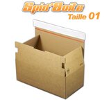 Lot de 1000 boîte postale autocollante spid'boite 03 format 275x180x135 mm