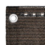 vidaXL Écran de balcon Marron 90x400 cm PEHD