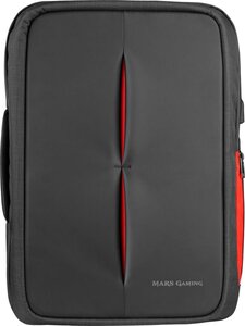 Sac à dos ordinateur portable mars gaming mb2 17,3"max (noir/rouge)