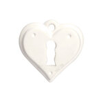 Objet en plâtre Coeur Serrure