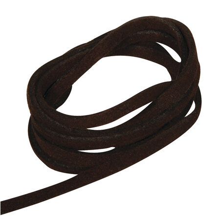 Cordon en daim (2 5 m) Brun foncé