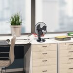 Bestron ventilateur de bureau 27 cm noir ddf27z