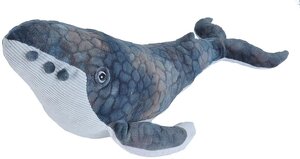 Peluche Baleine À Bosse De 30 Cm Bleu Blanc