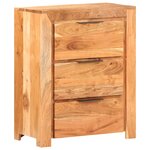 vidaXL Buffet 59x33x75 cm Bois d'acacia massif