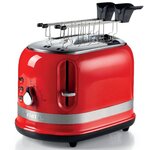 Ariete grille-pain à 2 tranches moderna 815w rouge