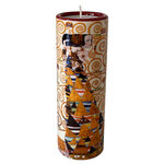 Porte-bougie cylindrique l'attente par klimt