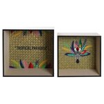 Etagères en bois tropical paradise exotique (lot de 2)