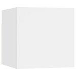 vidaXL Ensemble de meuble TV 6 Pièces Blanc Aggloméré