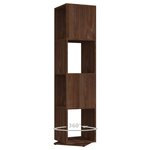 vidaXL Armoire rotative Chêne marron 34 5x34 5x75 5 cm Aggloméré