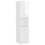vidaXL Ensemble de meubles de salle de bain Blanc Aggloméré