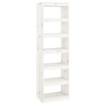 vidaXL Bibliothèque/Séparateur de pièce Blanc 60x30x199 5cm Pin solide