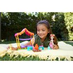 Enchantimals coffret gillian girafe bivouac en savane
