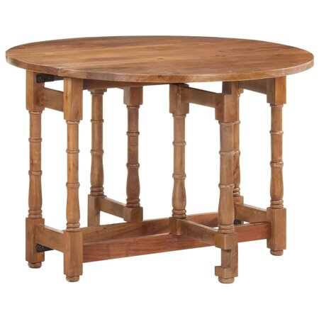 vidaXL Table de salle à manger Rond 110x76 cm Bois de manguier massif